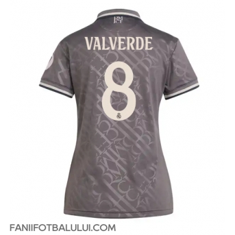 Real Madrid Federico Valverde #8 Tricou Fotbal Replică 2024-25 Femei Treilea
